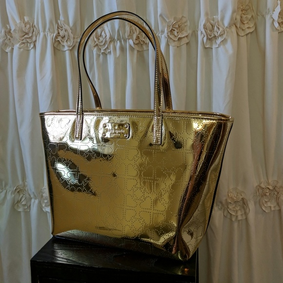 Kate Spade Handbags - ✨✨Price DROP! NWT Kate Spade Metallic Gold Tote